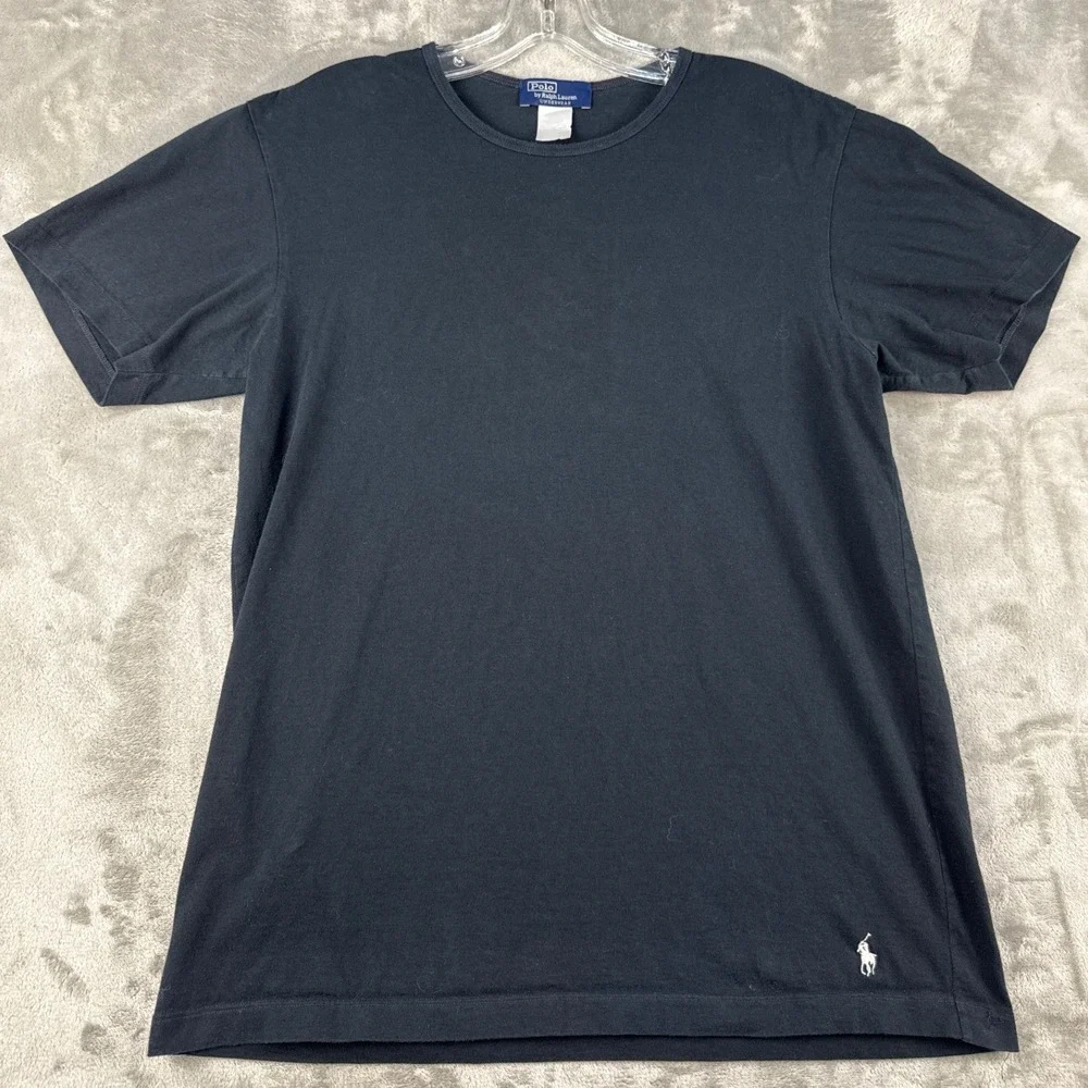 Polo Ralph Lauren T-Shirt Mens M Underwear Black Embroidered Pony EUC